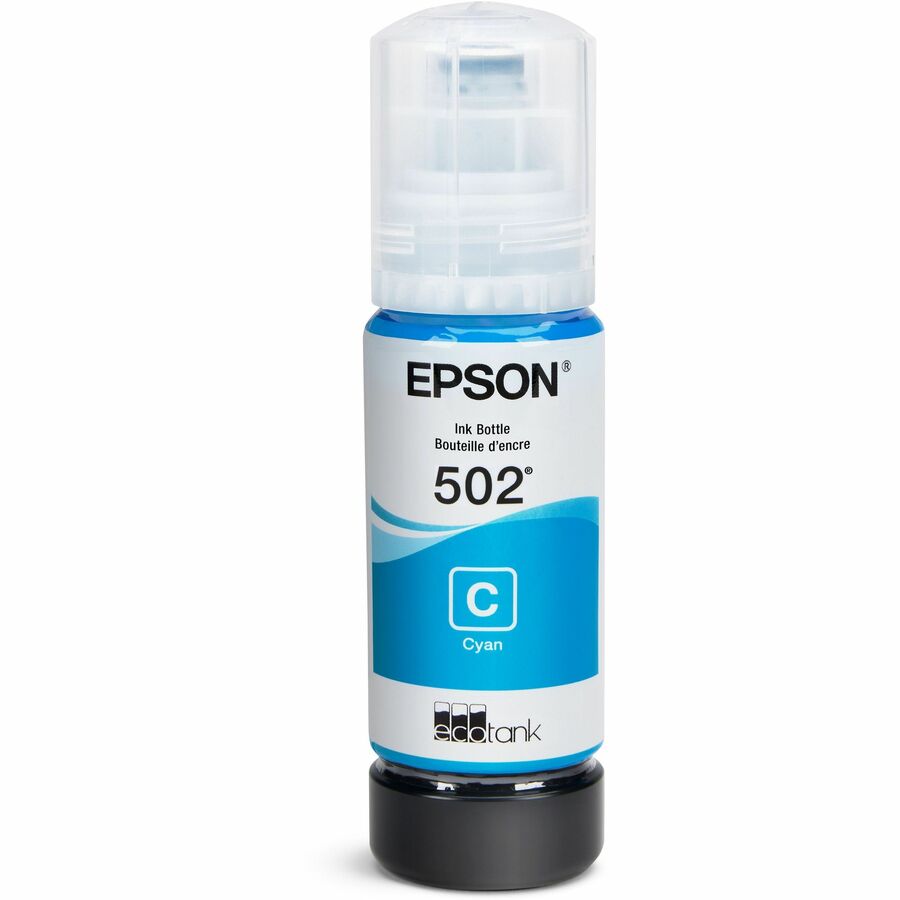 Image of Epson Ink Bottle,T502,Ultra High Capacity,6000 Page Yield,Cyan