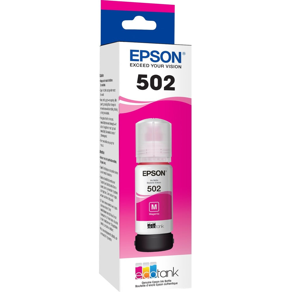 Image of Epson Ink Bottle,T502,Ultra High Capacity,6000 Page Yield,Magenta