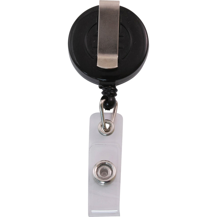 Image of Advantus ID Badge Real, w/Belt Clip, 30"L Cord, 25/PK, Black