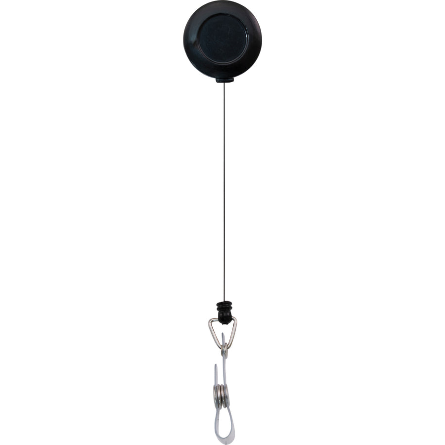 Image of Advantus ID Badge Real, w/Belt Clip, 30"L Cord, 25/PK, Black