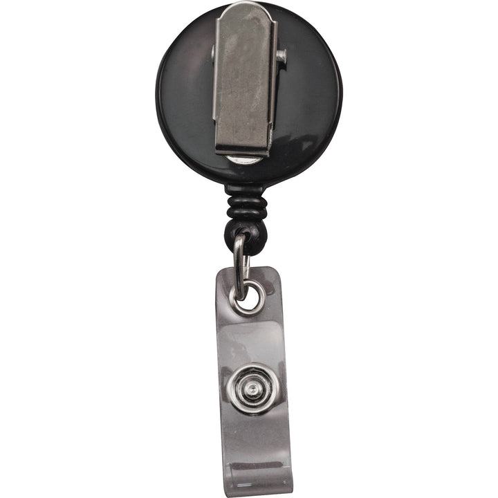 Image of Advantus ID Badge Real, w/Belt Clip, 30"L Cord, 25/PK, Black