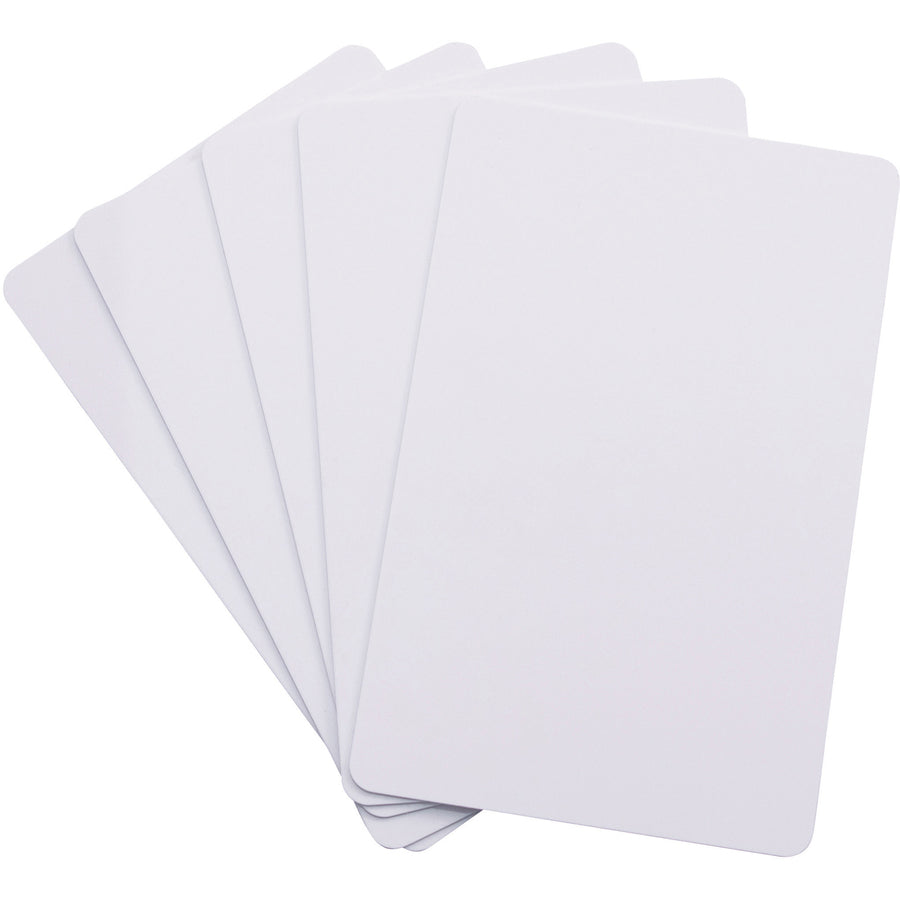 Image of Advantus ID Cards, Laminated PVC, 2-/18"x3-3/8", 100/PK, White