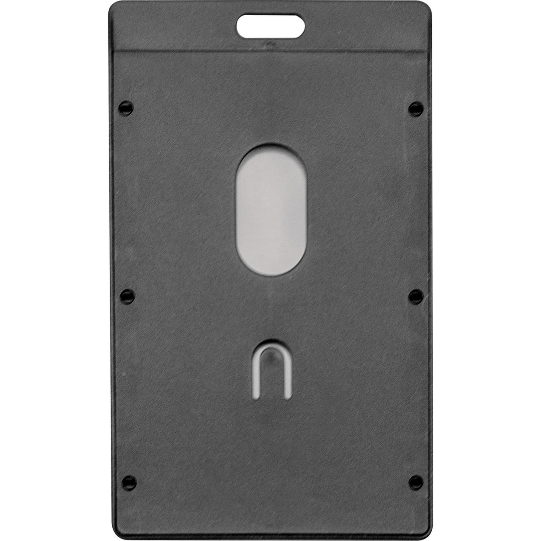 Image of Advantus Badge Holders, Rigid, Vert, 2"x3-1/4"insert, 6/PK, Black
