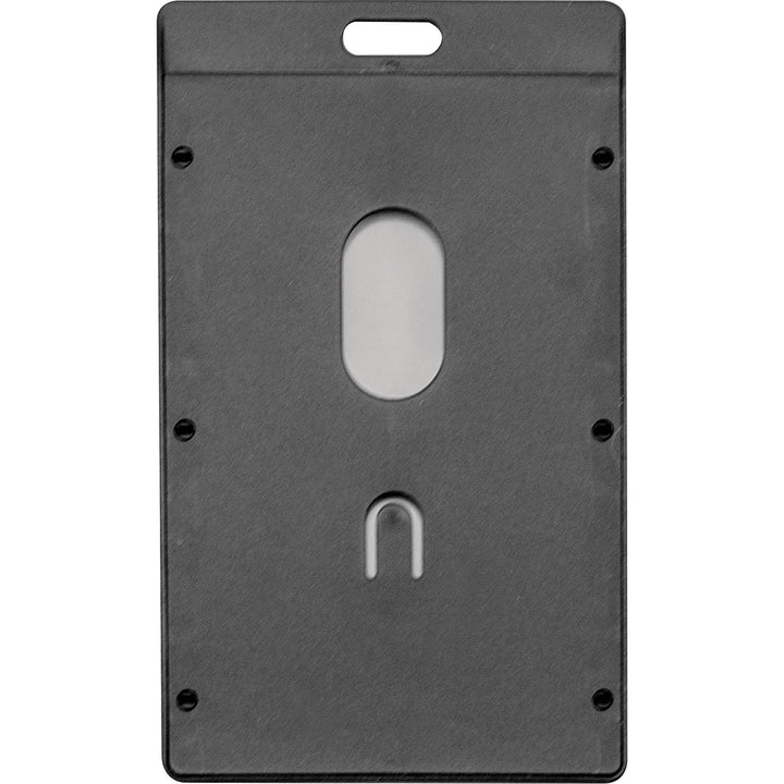 Image of Advantus Badge Holders, Rigid, Vert, 2"x3-1/4"insert, 6/PK, Black