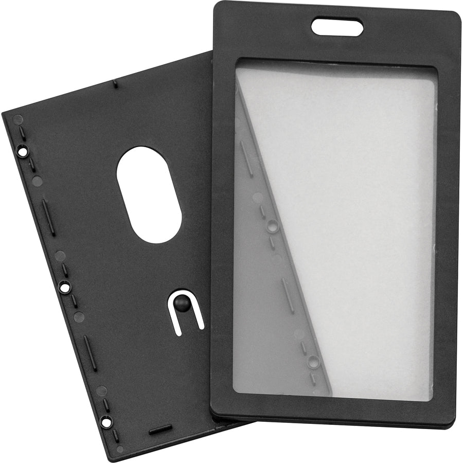 Image of Advantus Badge Holders, Rigid, Vert, 2"x3-1/4"insert, 6/PK, Black