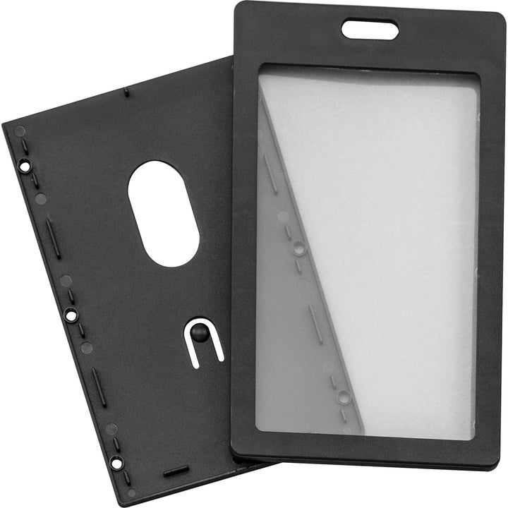 Image of Advantus Badge Holders, Rigid, Vert, 2"x3-1/4"insert, 6/PK, Black