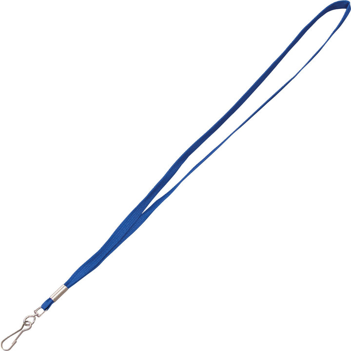 Image of Advantus 97129 Metal Clasp Lanyard, 36" Length, Blue, Woven, Metal, 100 / Box