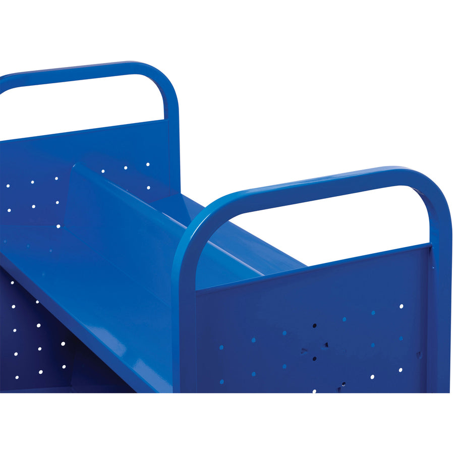 Image of Lorell Book Cart, Double-sided, 6 Shelves, 38"Wx18"Dx46-1/4"H, BE