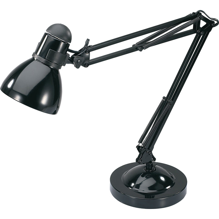 Image of Lorell Architect Desk Lamp, LED, 10-Watt, 7-3/4"x7-3/4"Lx32", Black