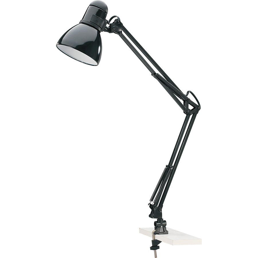 Image of Lorell Architect Desk Lamp, LED, 10-Watt, 7-3/4"x7-3/4"Lx32", Black