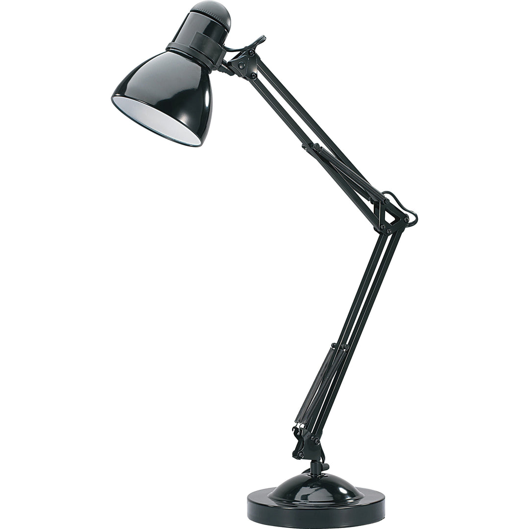 Image of Lorell Architect Desk Lamp, LED, 10-Watt, 7-3/4"x7-3/4"Lx32", Black