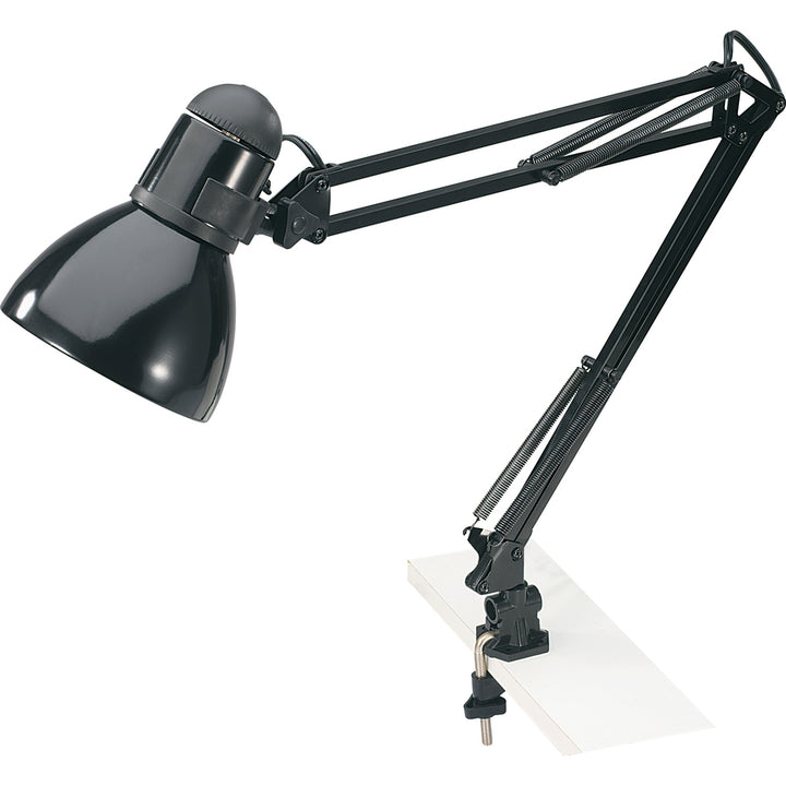 Image of Lorell Architect Desk Lamp, LED, 10-Watt, 7-3/4"x7-3/4"Lx32", Black