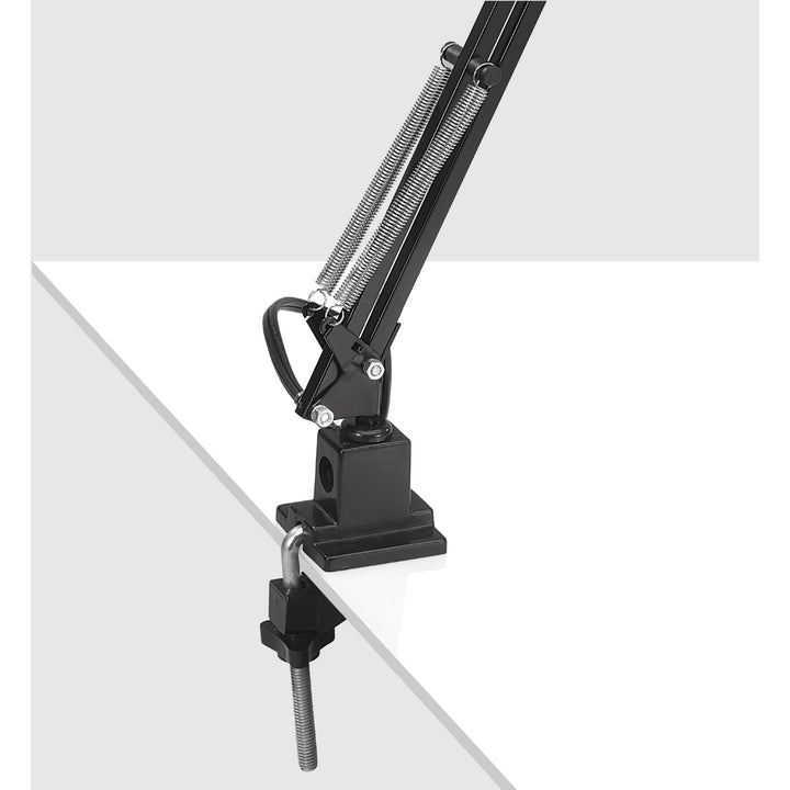 Image of Lorell Architect Desk Lamp, LED, 10-Watt, 7-3/4"x7-3/4"Lx32", Black