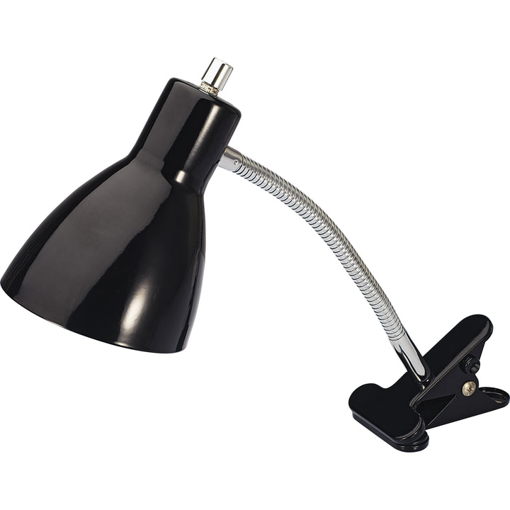 Image of Lorell Desk Lamp, Gooseneck, LED, 10-Watt, 3"Wx4-1/2"Lx15-1/2"H, BK