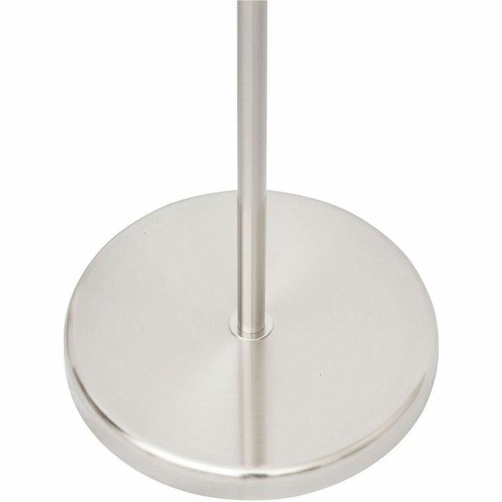 Image of Lorell Floor Lamp, LED Bulb, 12"Wx12"Lx65"H, Silver/White
