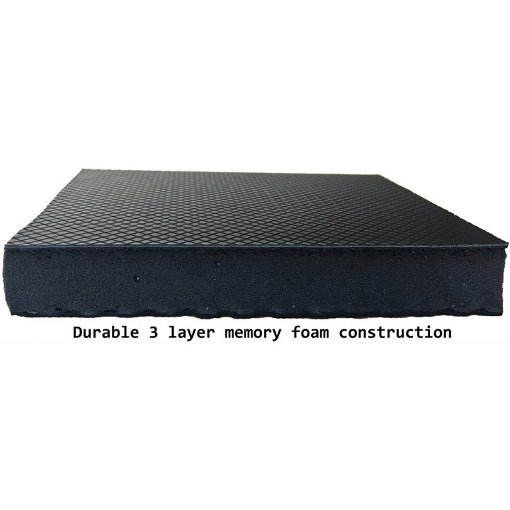 Image of Lorell Antifatigue Mat, 3-Layer Memory Foam, 30"x20"x3/4", Black