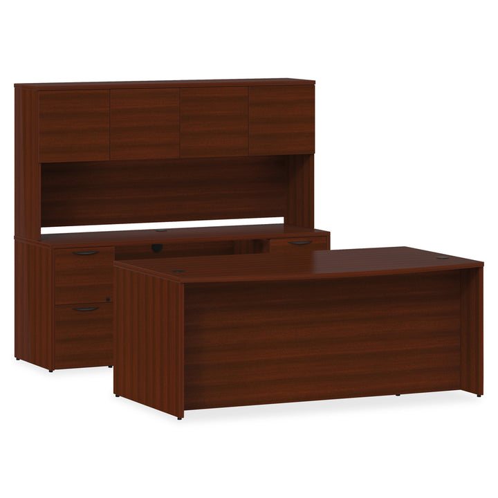 Image of Lorell Hutch, Prominence, 72"Wx16"Dx39"H, Mahogany