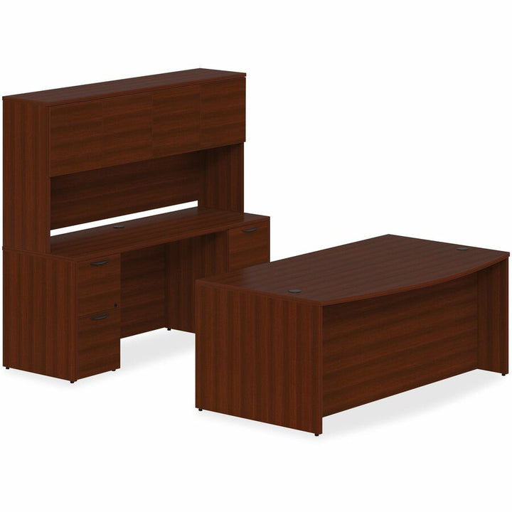 Image of Lorell Lateral File, 2 Drawers, 36"Wx22"Dx29"H, Mahogany
