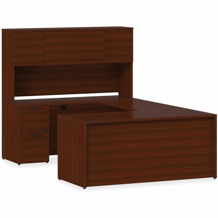 Image of Lorell Lateral File, 2 Drawers, 36"Wx22"Dx29"H, Mahogany
