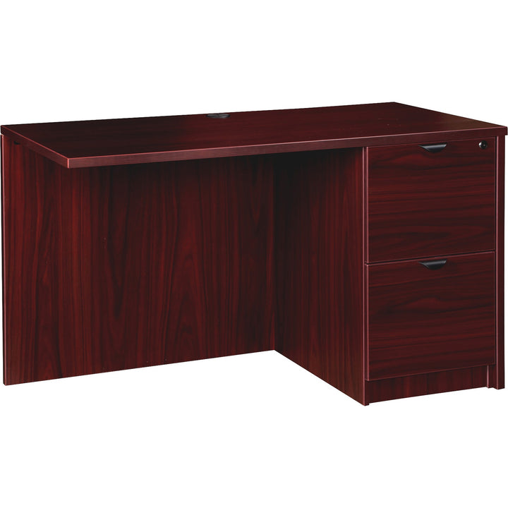 Image of Lorell Right Return, F/F, 42"Wx24"Dx29"H, Mahogany