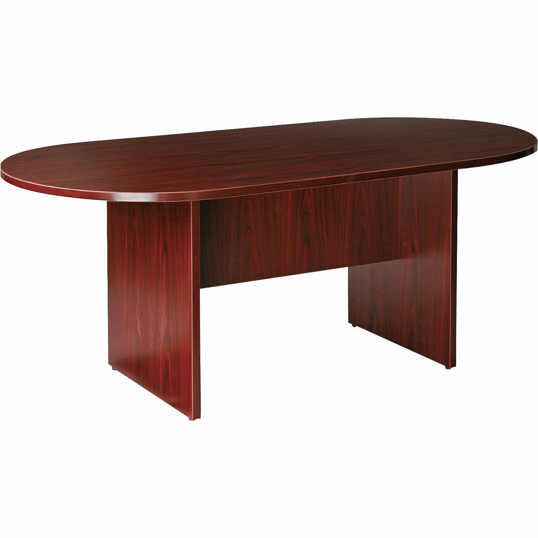 Image of Lorell Conference Table, Racetrack Top, 72"Wx36"Dx29"H, Mahogany