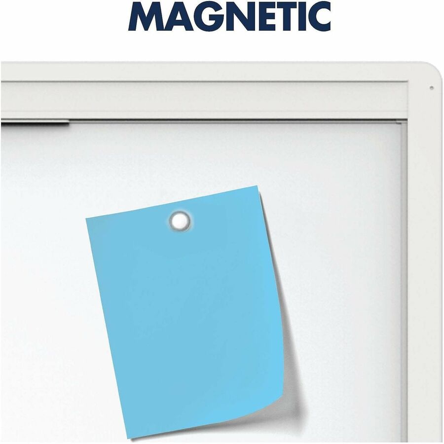 Image of Quartet® Motion Dual-Track Mobile Magnetic Dry-Erase Easel, 40.5" x 34", White Surface, White Aluminum Frame