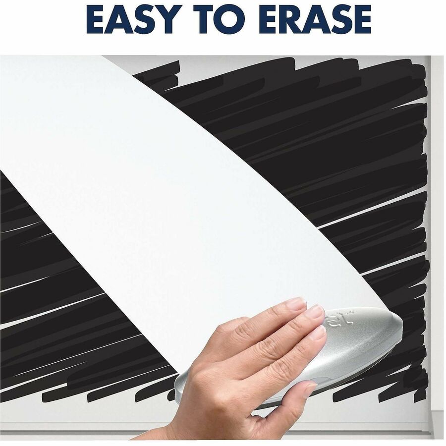 Image of Quartet® Motion Dual-Track Mobile Magnetic Dry-Erase Easel, 40.5" x 34", White Surface, White Aluminum Frame