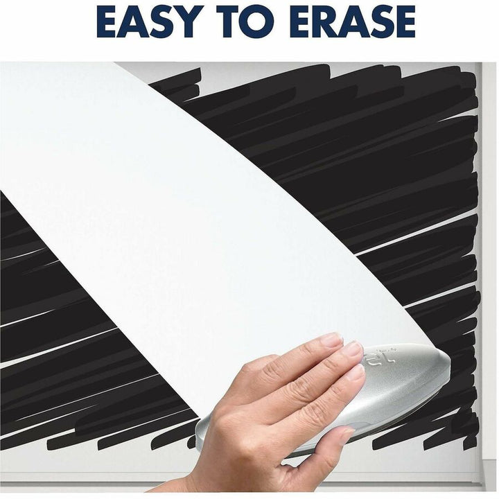 Image of Quartet® Motion Dual-Track Mobile Magnetic Dry-Erase Easel, 40.5" x 34", White Surface, White Aluminum Frame