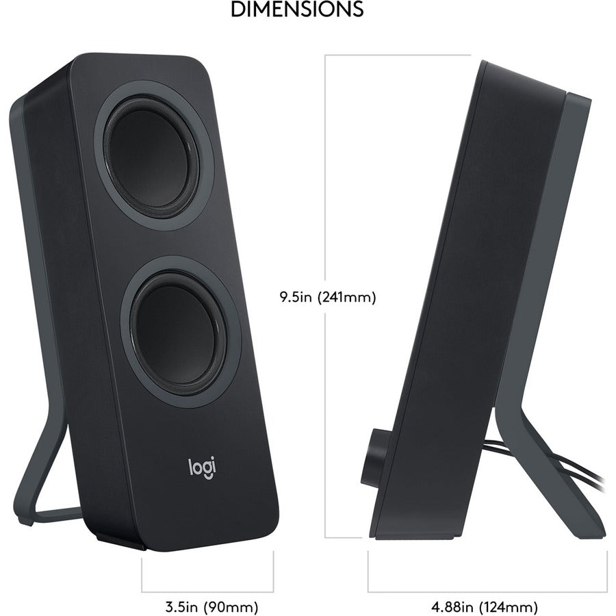 Image of Logitech Z207 Stereo Speakers with Bluetooth, 1 Set