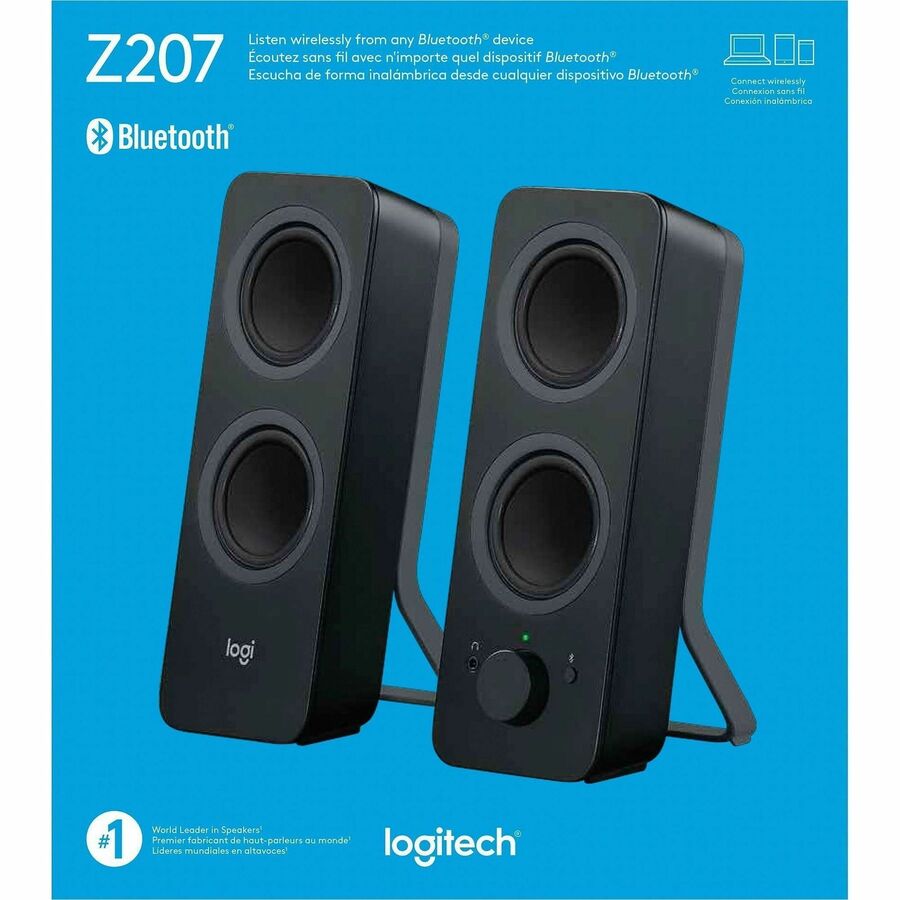 Image of Logitech Z207 Stereo Speakers with Bluetooth, 1 Set