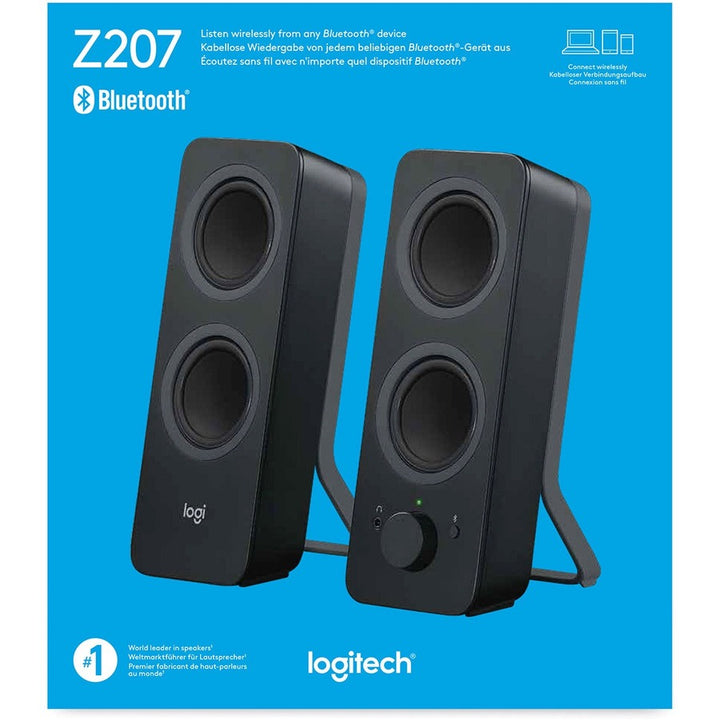 Image of Logitech Z207 Stereo Speakers with Bluetooth, 1 Set