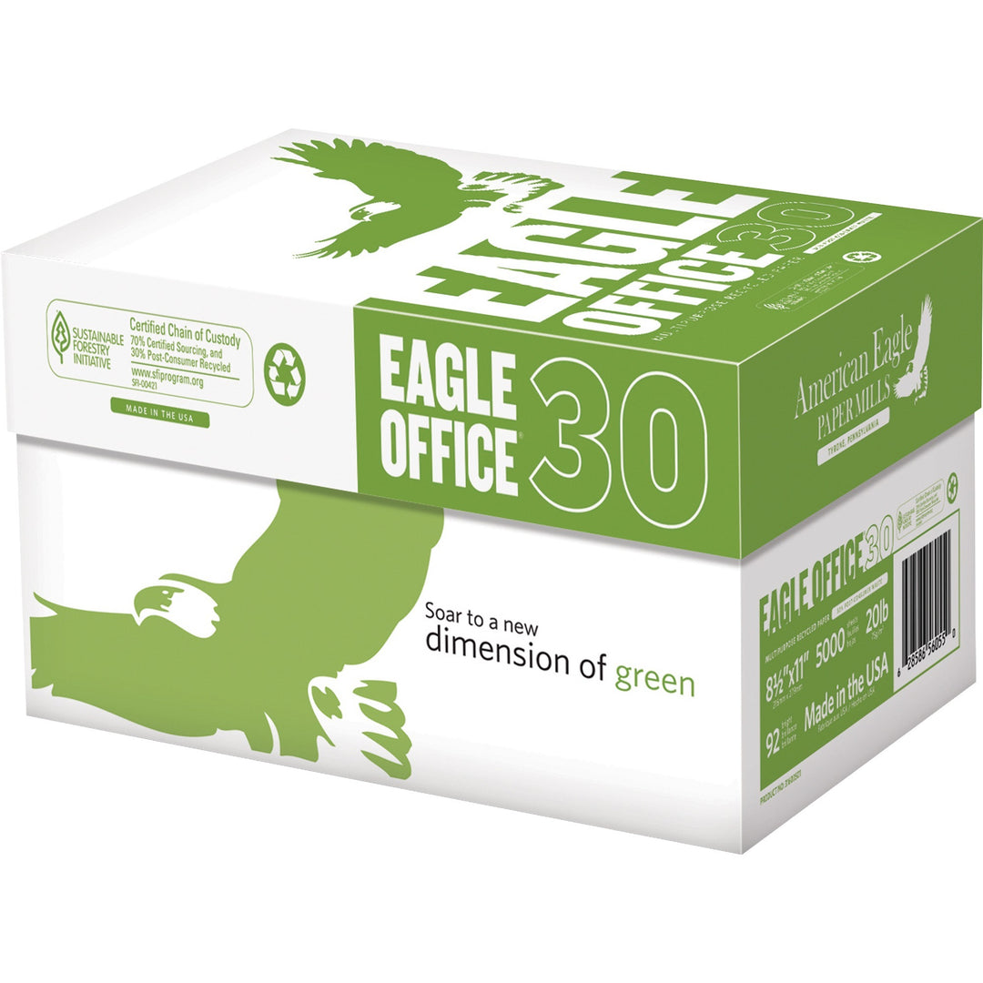 Image of American Eagle Eagle Office AE30 Recycled Paper, White