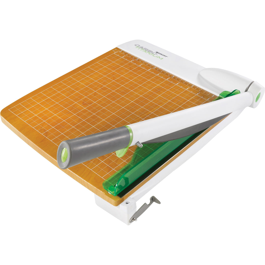 Image of Westcott® Carbotitanium Guillotine Paper Trimmer, 30 Sheets, 15" Cut Length, Metal/wood Composite Base, 15 X 25