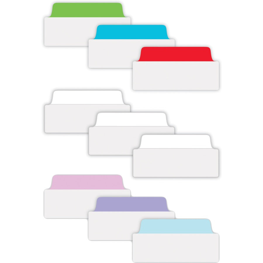 Image of Avery® Ultra Tabs Repositionable Tabs, Wide and Slim: 3" x 1.5", 1/3-Cut, White, 24/Pack