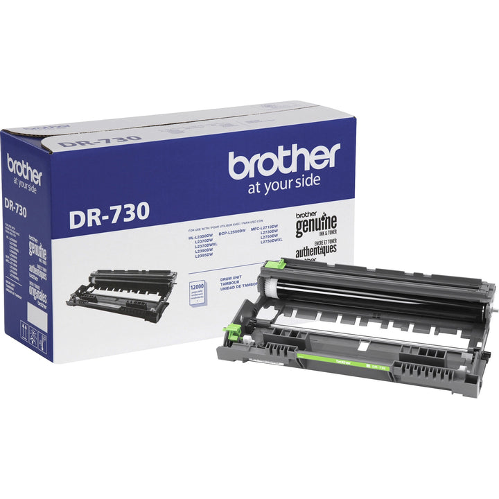 Image of Brother DR-730 Drum Unit, Laser Print Technology, 12000 Pages, Black, 1 Each