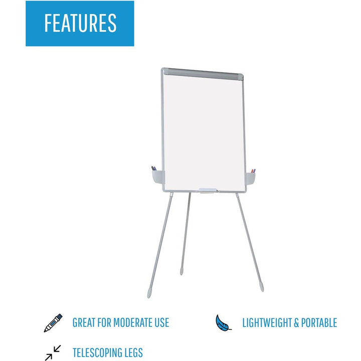 Image of Bi-silque Tripod Easel, Telescoping Legs, 30"Wx71.5"H, Silver