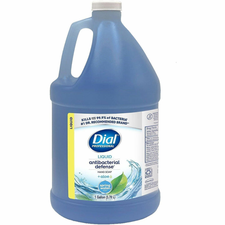 Image of Dial Professional 15926 Spring Water Scent Liquid Hand Soap, Spring Water Scent, 1 gal, Kill Germs, Hand, Moisturizing, Blue, 1 Each