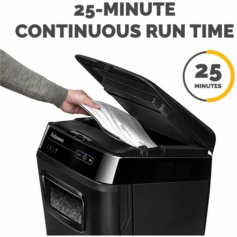 Image of Fellowes® Automax 200m Auto Feed Micro-Cut Shredder, 200 Auto/10 Manual Sheet Capacity