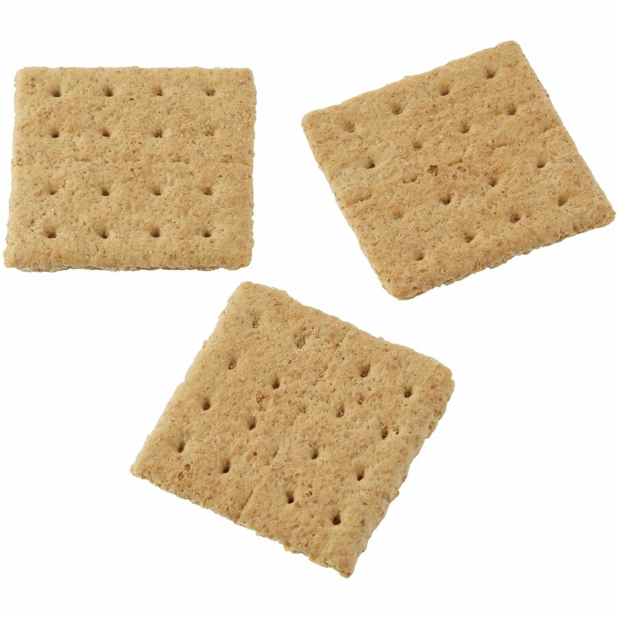 Image of Kellogg's 38406 Grahams Honey Crackers, Individually Wrapped, Honey, 0.49 oz, 2/Pack, 200 / Carton