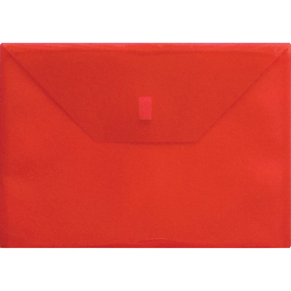Image of Lion Envelope, Poly, Side-loading, Hook/Loop, 13"x9-3/8", Red