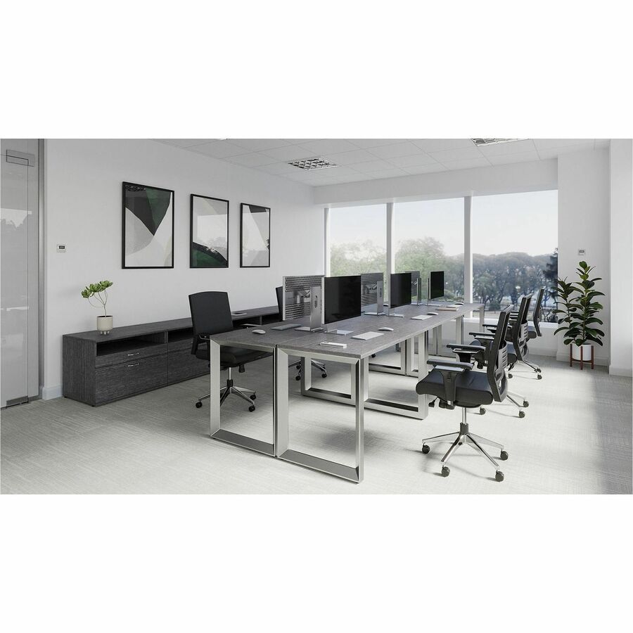 Image of Lorell Side Leg,Desk-height, f/23-5/8"D Desktop,23-1/4"x28-1/2", SR