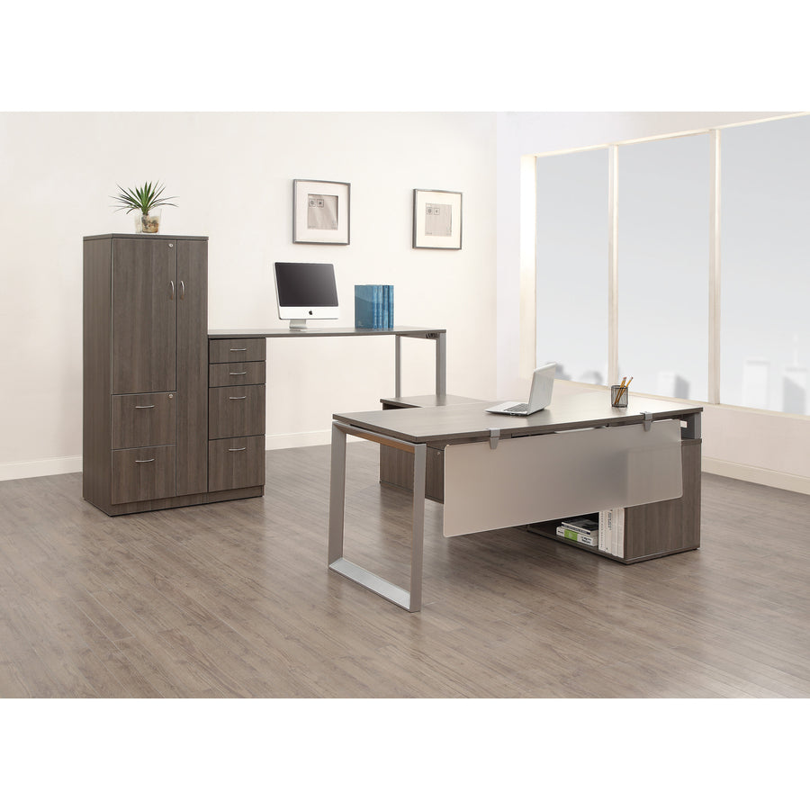Image of Lorell Side Leg,Desk-height, f/23-5/8"D Desktop,23-1/4"x28-1/2", SR