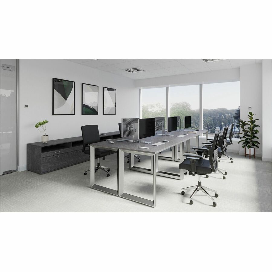 Image of Lorell Side Leg,Desk-height, f/23-5/8"D Desktop,23-1/4"x28-1/2", SR