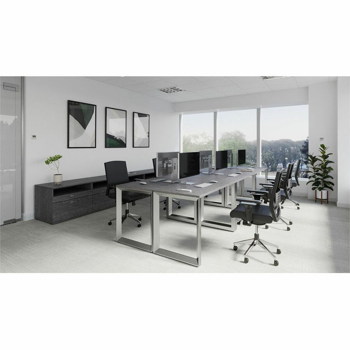 Image of Lorell Side Leg,Desk-height, f/23-5/8"D Desktop,23-1/4"x28-1/2", SR