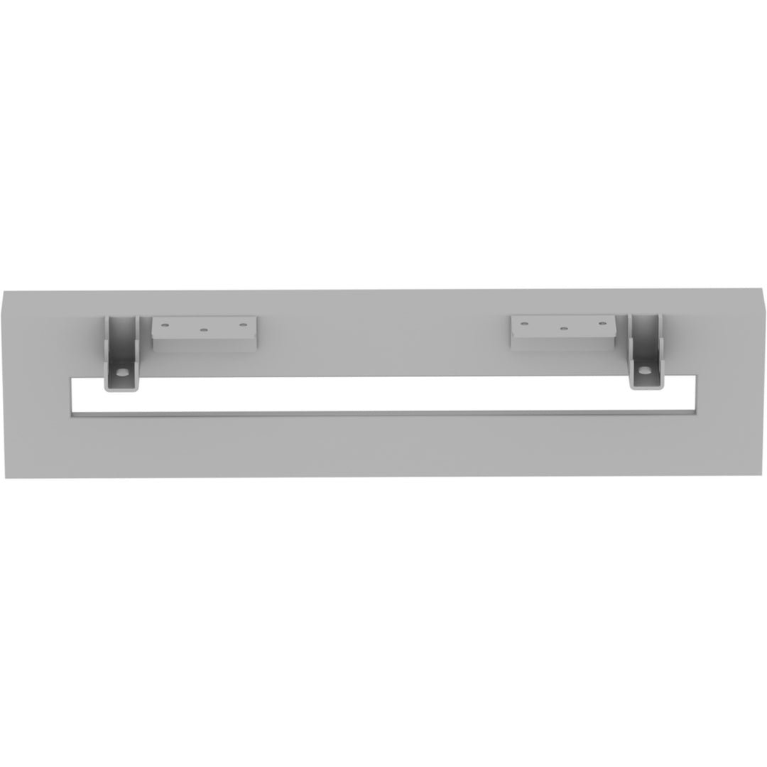 Image of Lorell 16206 Relevance Series Short Side Leg Frame, 5.3" H x 23.1" Width, Finish: Silver, Adjustable Feet, Leveler, For Office, 1 Each