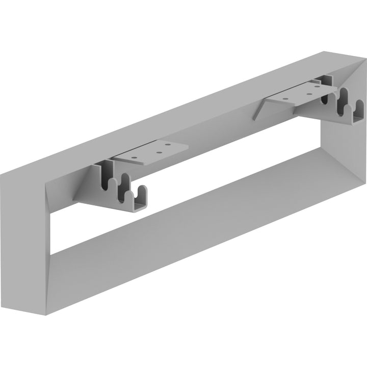 Image of Lorell 16206 Relevance Series Short Side Leg Frame, 5.3" H x 23.1" Width, Finish: Silver, Adjustable Feet, Leveler, For Office, 1 Each