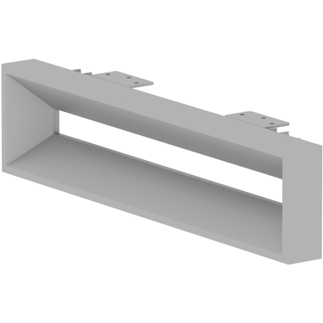 Image of Lorell 16206 Relevance Series Short Side Leg Frame, 5.3" H x 23.1" Width, Finish: Silver, Adjustable Feet, Leveler, For Office, 1 Each