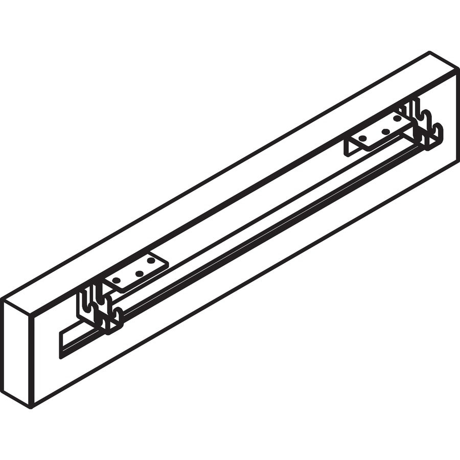 Image of Lorell 16206 Relevance Series Short Side Leg Frame, 5.3" H x 23.1" Width, Finish: Silver, Adjustable Feet, Leveler, For Office, 1 Each