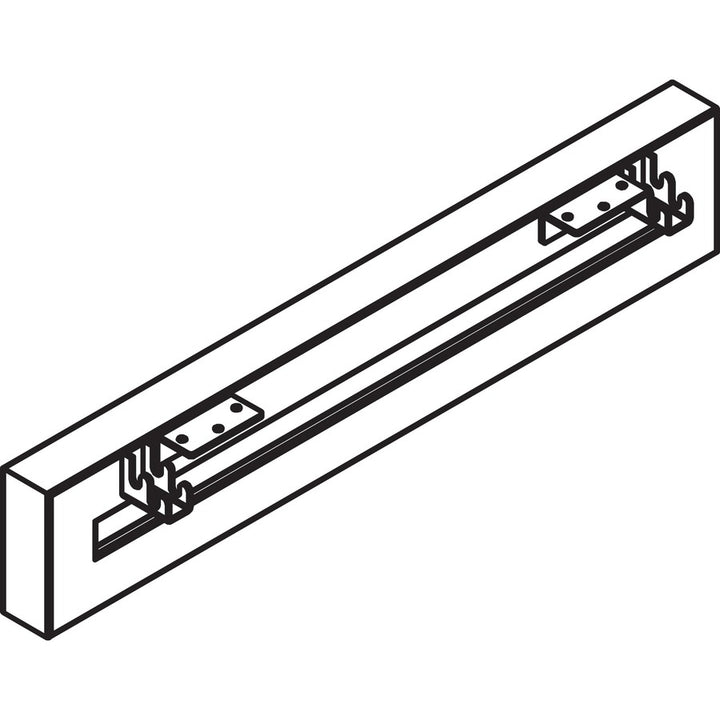 Image of Lorell 16206 Relevance Series Short Side Leg Frame, 5.3" H x 23.1" Width, Finish: Silver, Adjustable Feet, Leveler, For Office, 1 Each