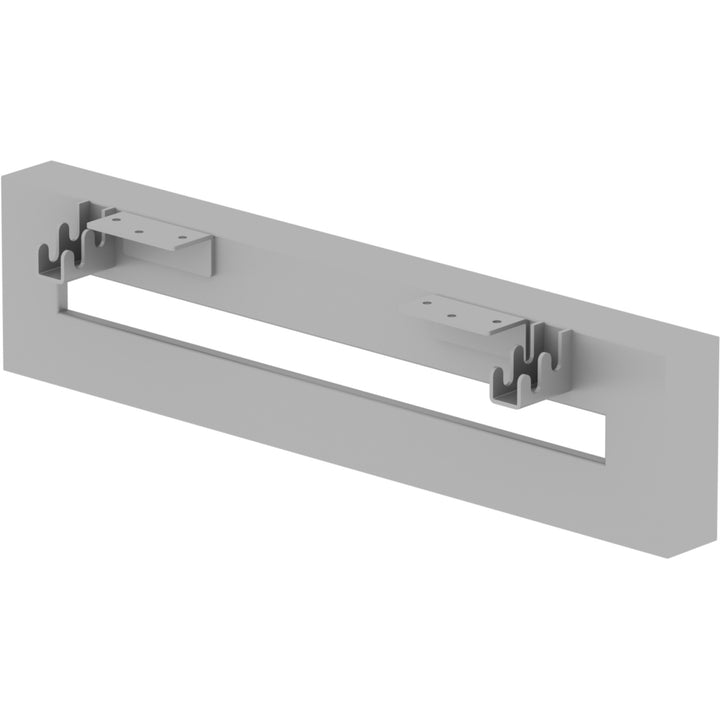 Image of Lorell 16206 Relevance Series Short Side Leg Frame, 5.3" H x 23.1" Width, Finish: Silver, Adjustable Feet, Leveler, For Office, 1 Each